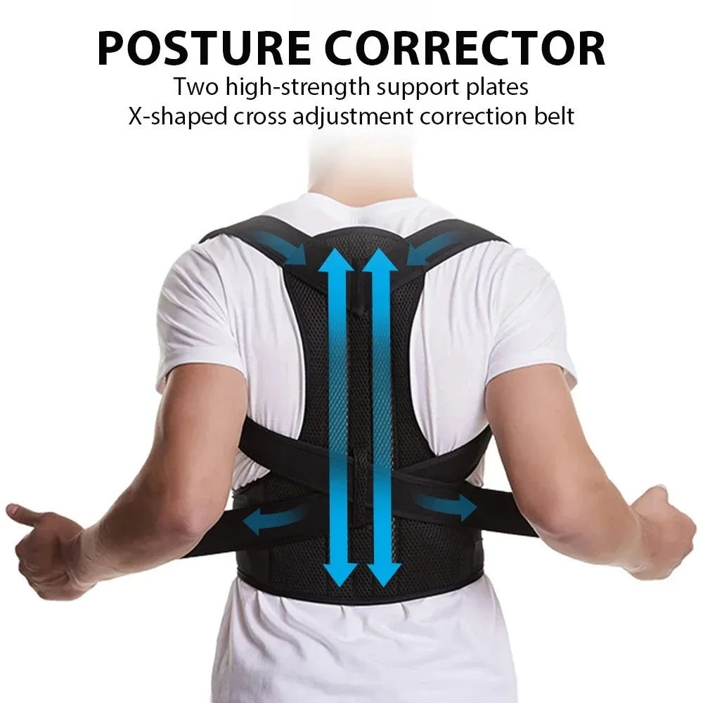 Back Brace Posture Corrector Belt For Shoulder Lumbar Support