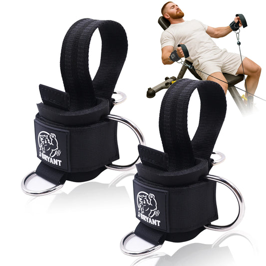 J Bryant Weight Lifting Straps With Wrist Cuffs D Ring