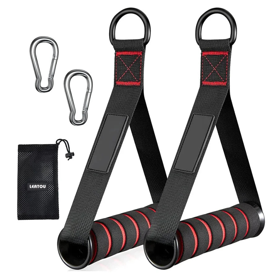 None Triceps Lowering Rope Face Pull Handles Gym Tension Cord