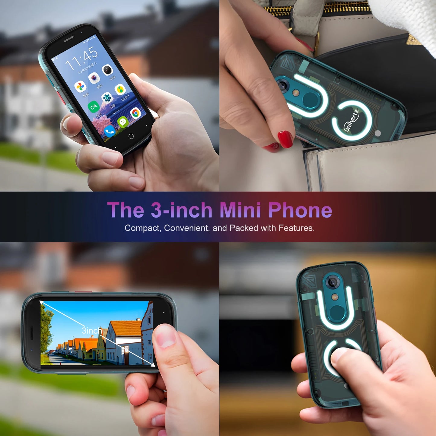 Unihertz Jelly Star Mini Smartphone Android 13 8GB RAM 256GB