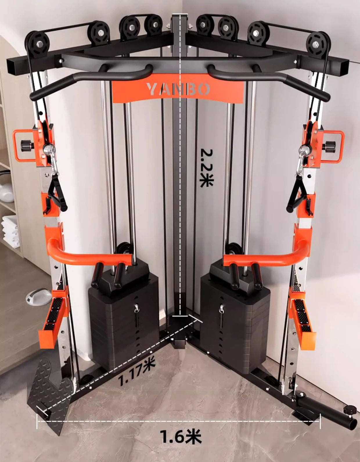 SANSHIKJ Multifunctional Squatting Frame And Gantry Home Fitness Trainer