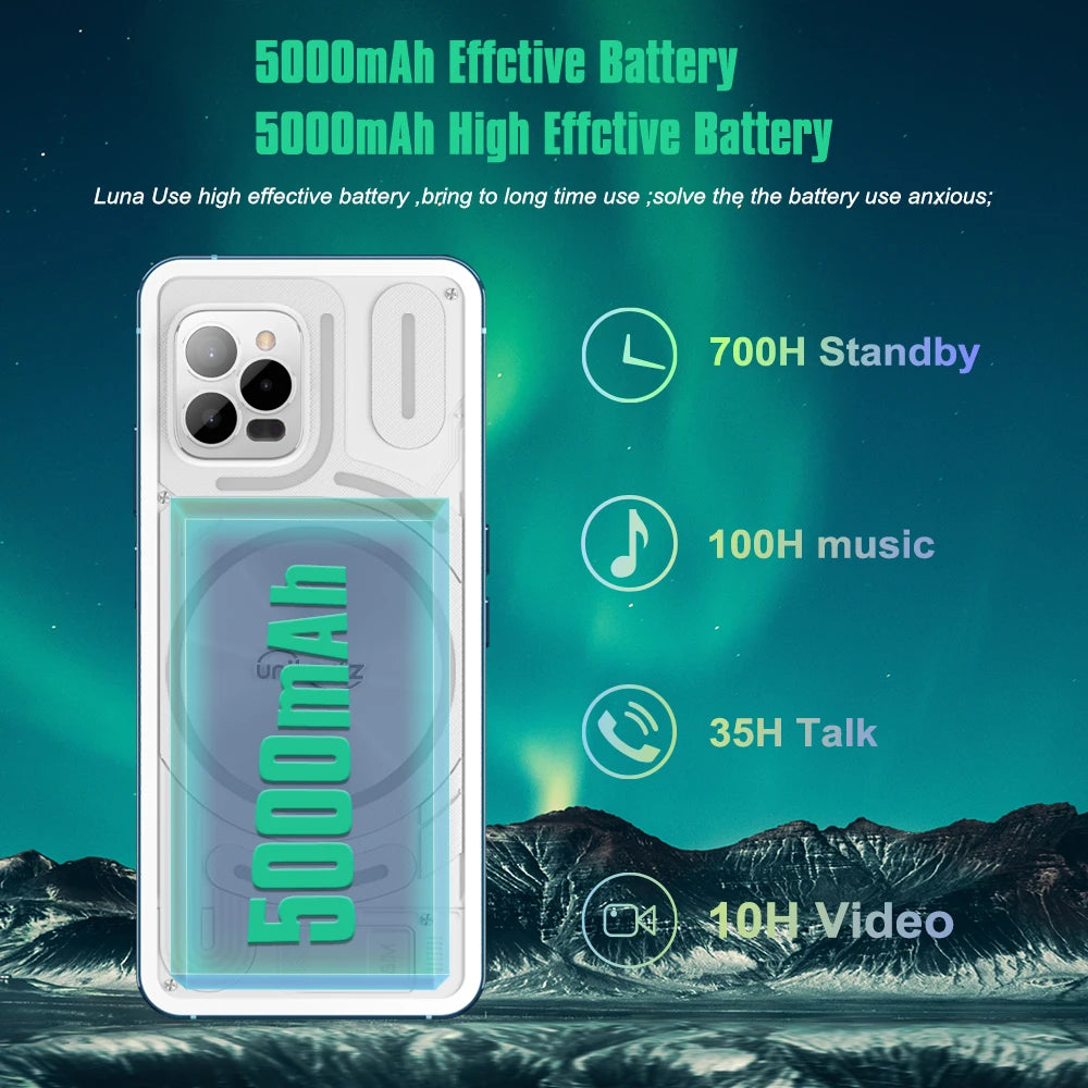 Unihertz Luna Smartphone 108MP G99 Night Vision Ambient Led