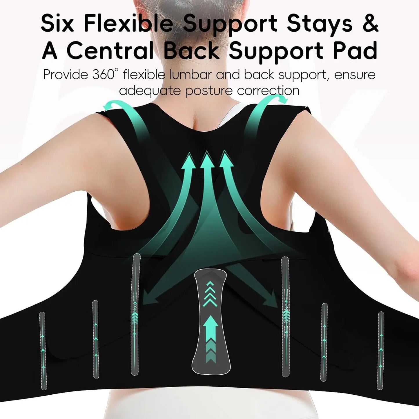 Invisible Posture Corrector For Women Back Brace With 3 Rib