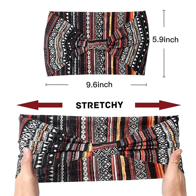 Bohemian Trendy Yoga Motion Hairpie Sweat-Absorbing Sweat Absorption And Elastic Cotton Head Ladies Headwear Hair Accessories