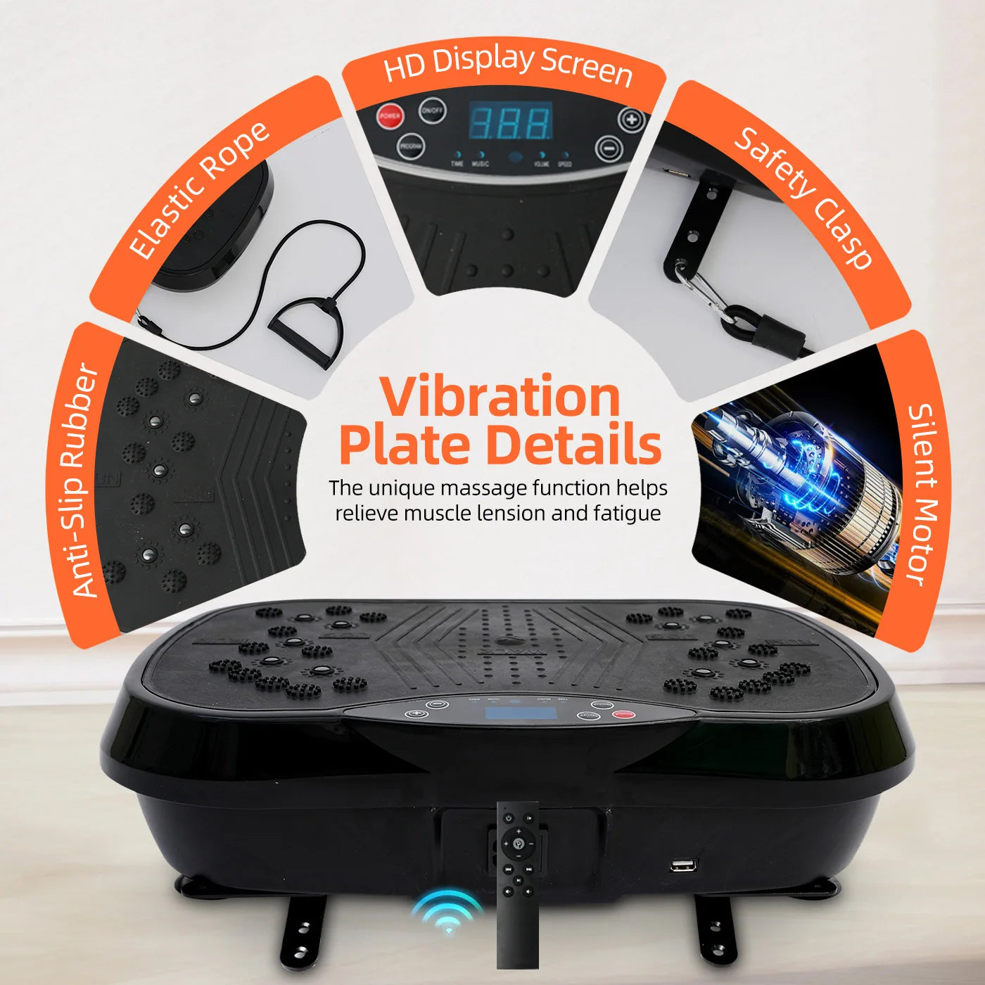 Vibration Plate Exercise Machine Full Body Shaker With Remote Control