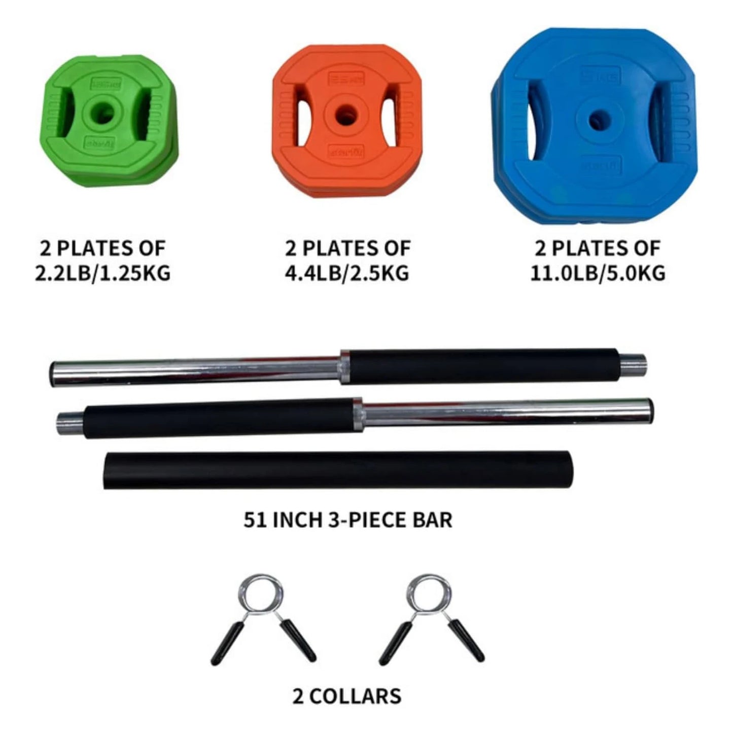 TWISTER.CK Adjustable Barbell Weight Set For Home Gym
