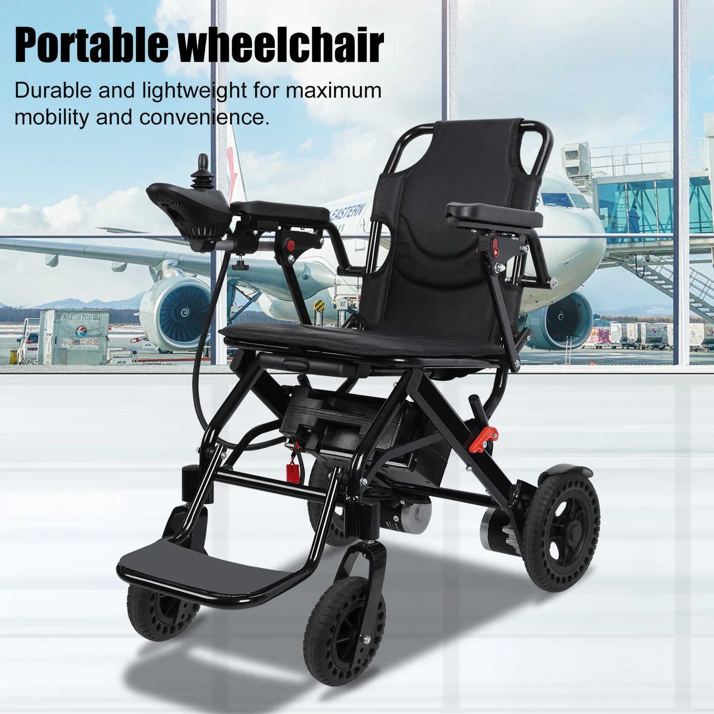 Lightweight Walker Electric Wheelchair Portable 500W Motor 12 Mile Range