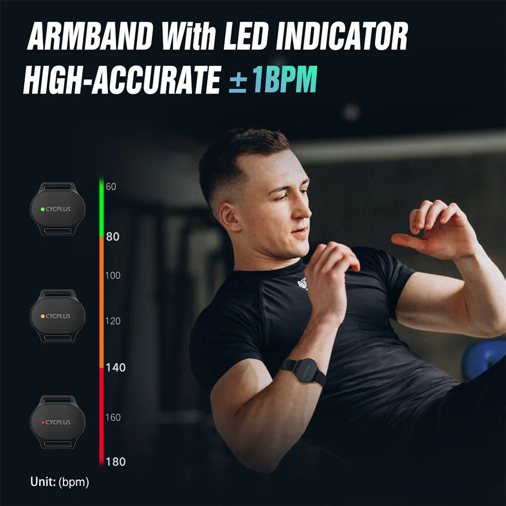 CYCPLUS Heart Rate Sensor Belt Bluetooth ANT Plus For Garmin
