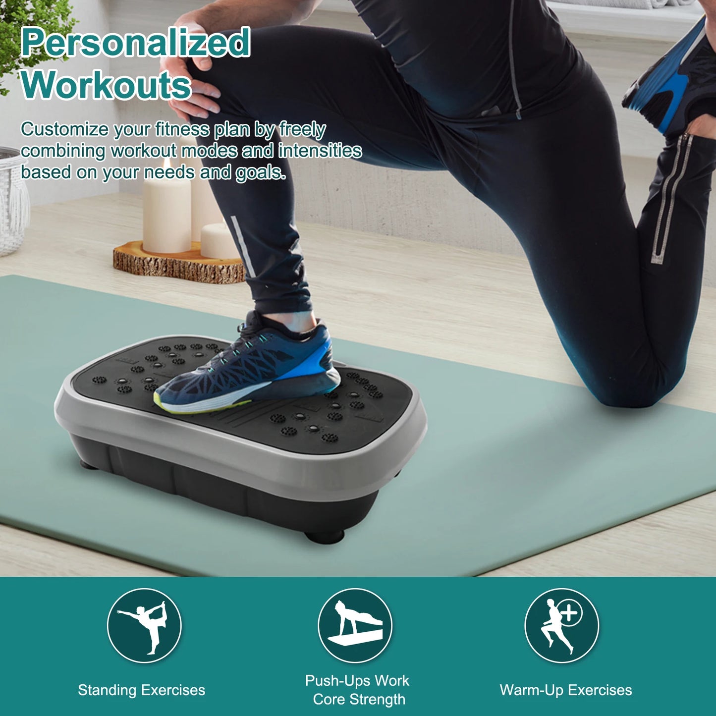 Vibration Plate Exercise Machine Full Body Shaker With Remote Control