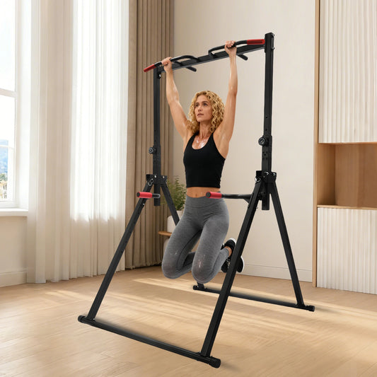 Adjustable Pull Up Bar 200kg Foldable Home Gym Multi-Function