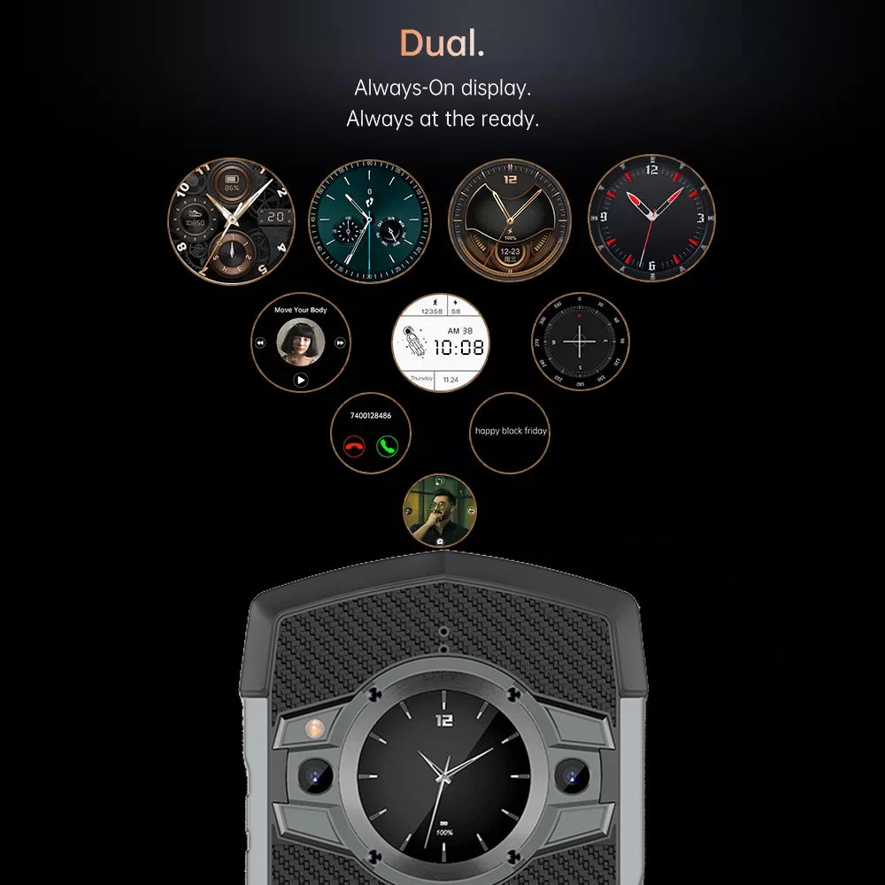 Unihertz Tick Tock 5G Rugged Smartphone Dual Screen 128GB 48MP