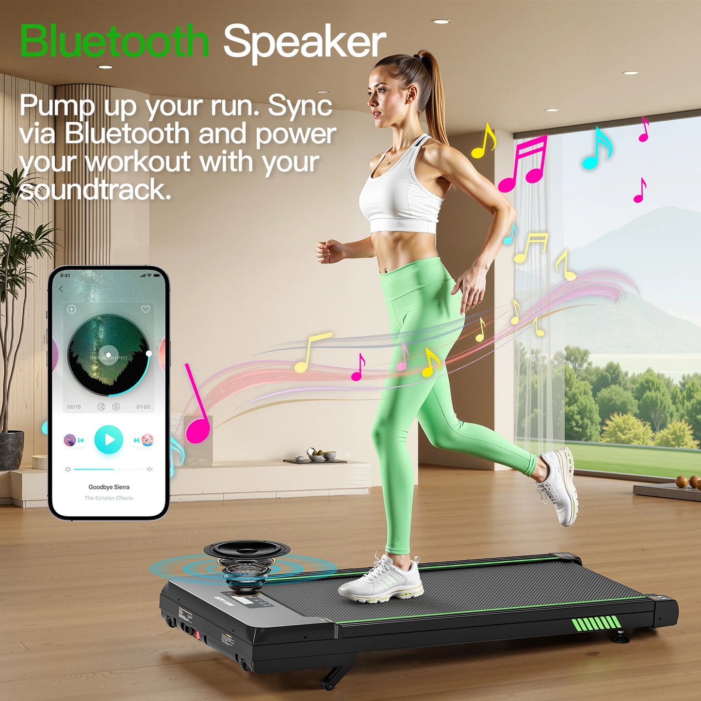 AKLUER Walking Pad with 12% Incline, 2.5HP Under Desk Treadmill
