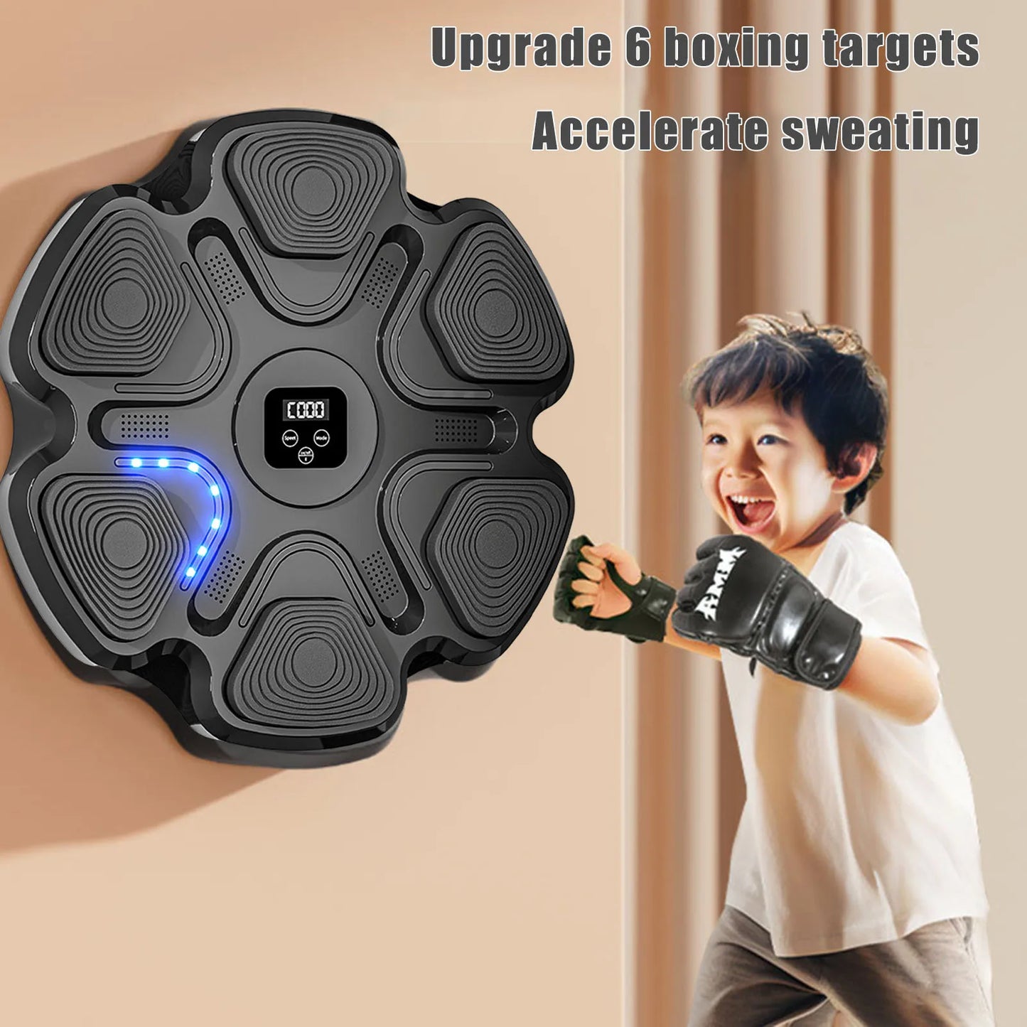 MIAO-US Wall Mounted Musical Boxing Machine Interactive Target Training