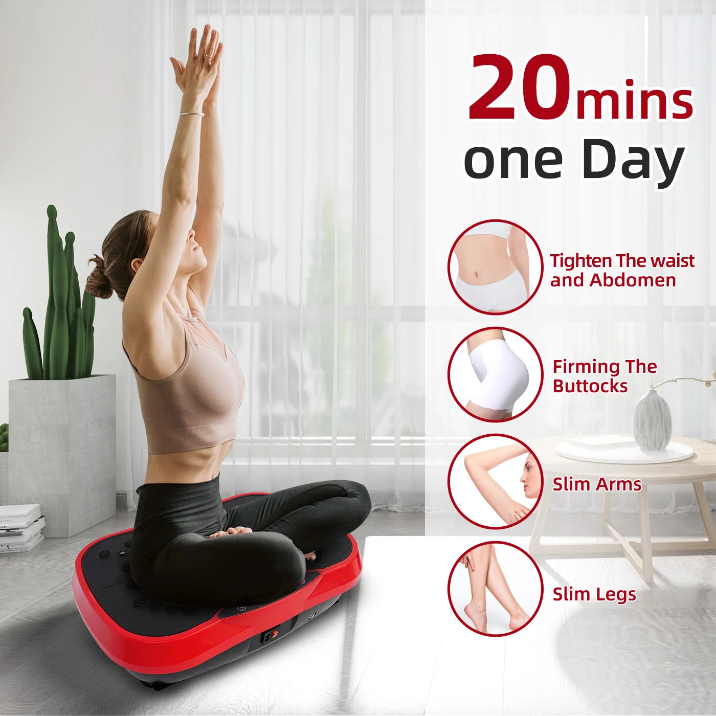 Vibration Plate Exercise Machine Full Body Shaker With Remote Control