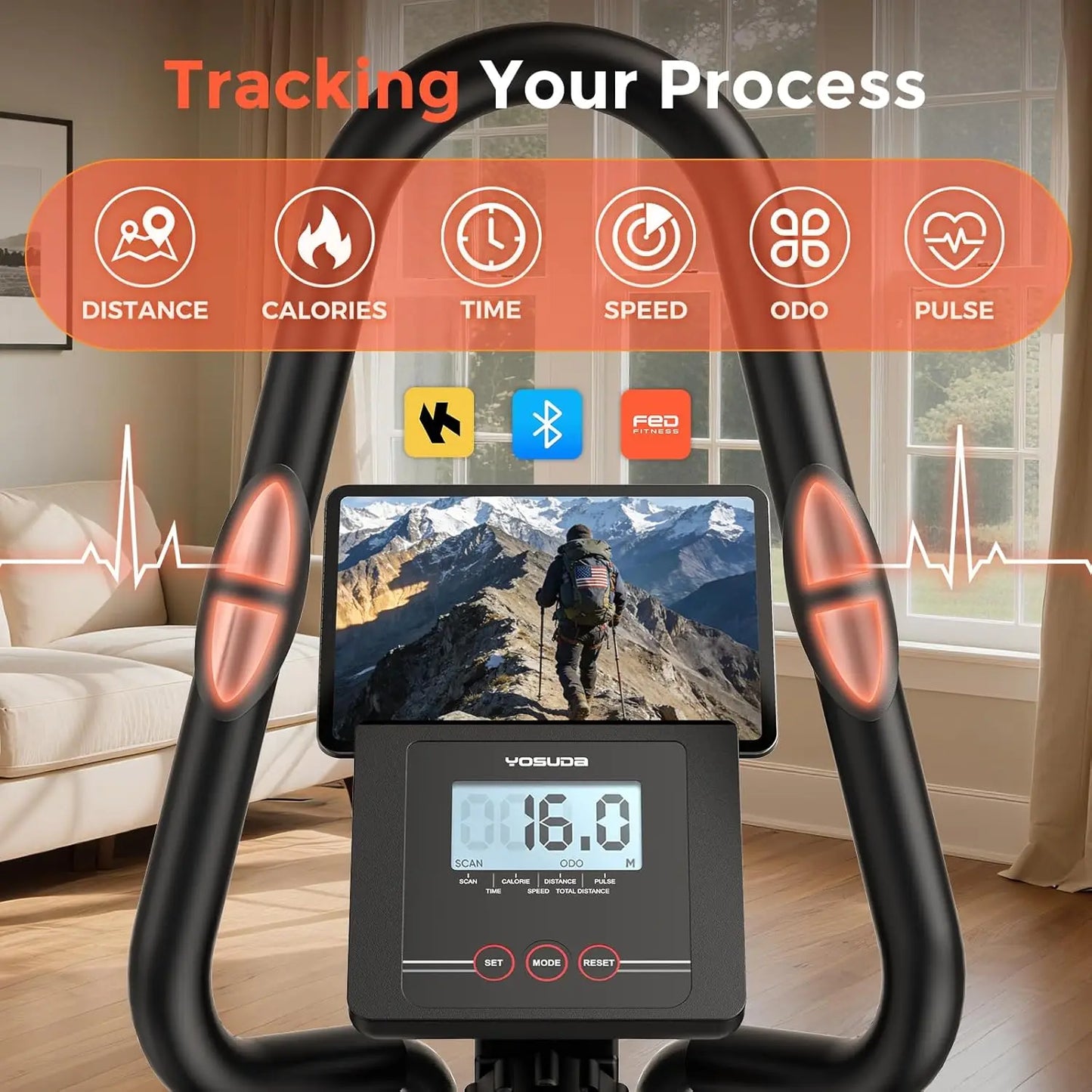 YOSUDA 3-In-1 Elliptical Machine For Home Exercise Quiet Magnetic