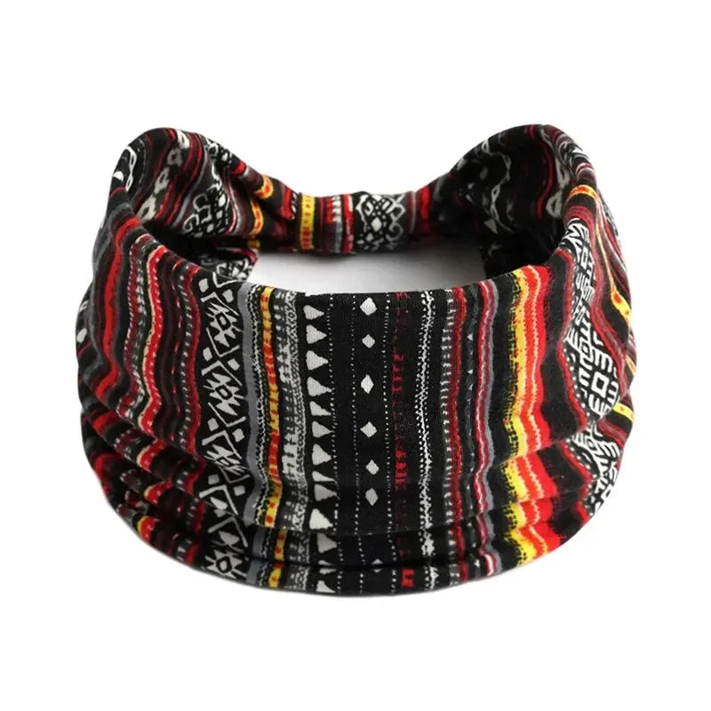 Bohemian Trendy Yoga Motion Hairpie Sweat-Absorbing Sweat Absorption And Elastic Cotton Head Ladies Headwear Hair Accessories