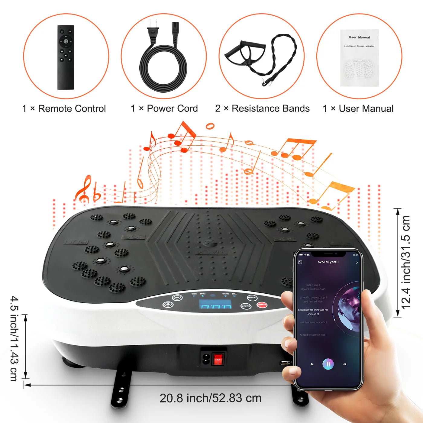 Vibration Plate Exercise Machine Full Body Shaker With Remote Control
