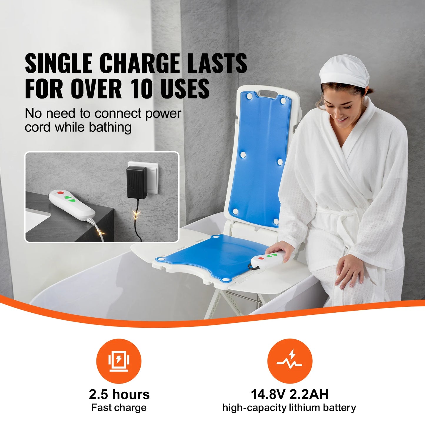 SucceBuy Electric Chair Lift For Elderly, Height Adjustable, 310 LBS