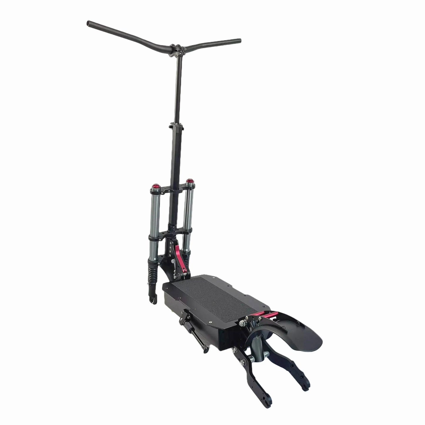 Front Hydraulic Fork Suspension Electric Scooter Chassis Empty Structure Rear Suspension Foldable Custom Escooter Frame Body Kit