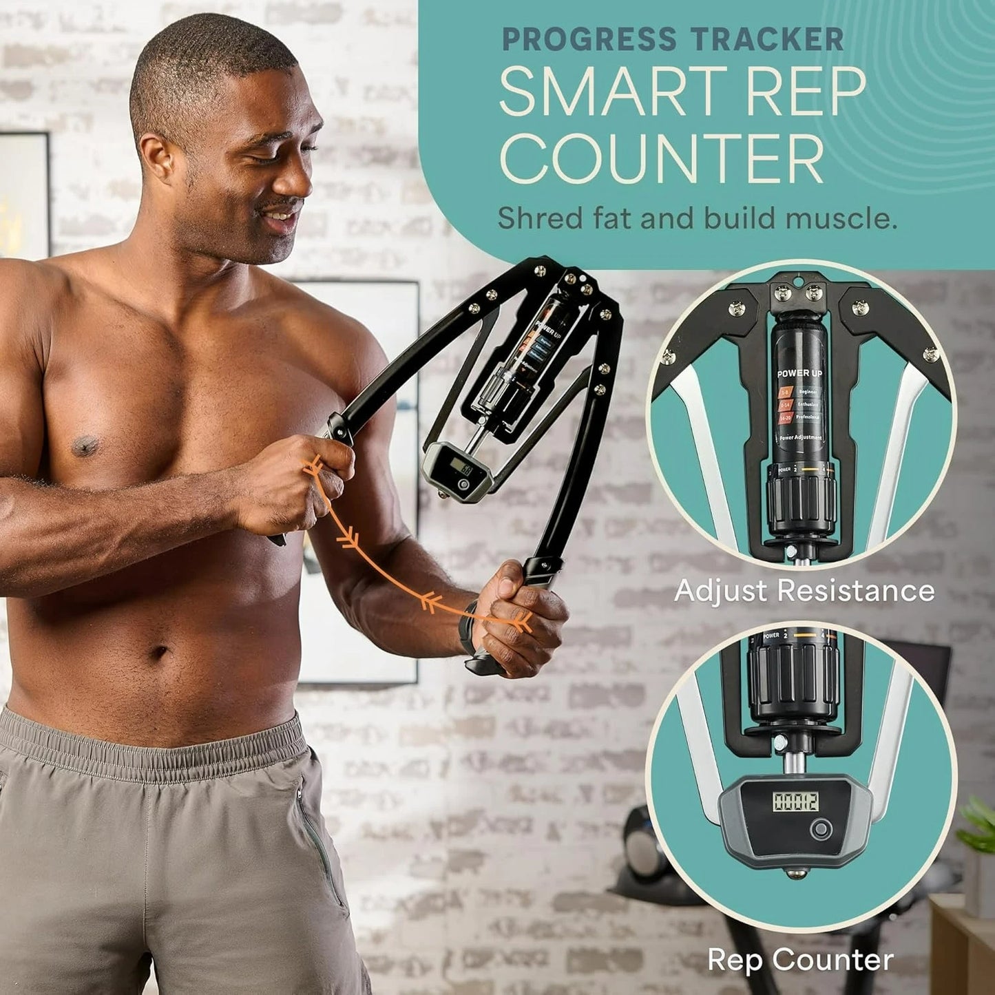 Hydraulic Power Chest Expander and Arm Twister Trainer