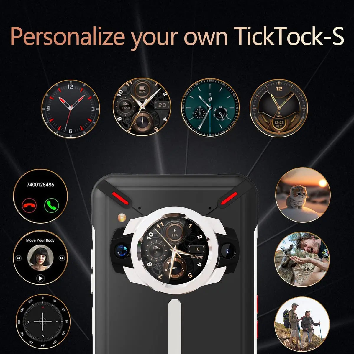 Unihertz Ticktock S Rugged 5G Smartphone 8GB 256GB