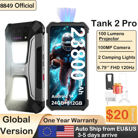8849 Tank 2 Pro Rugged Projector Smartphone