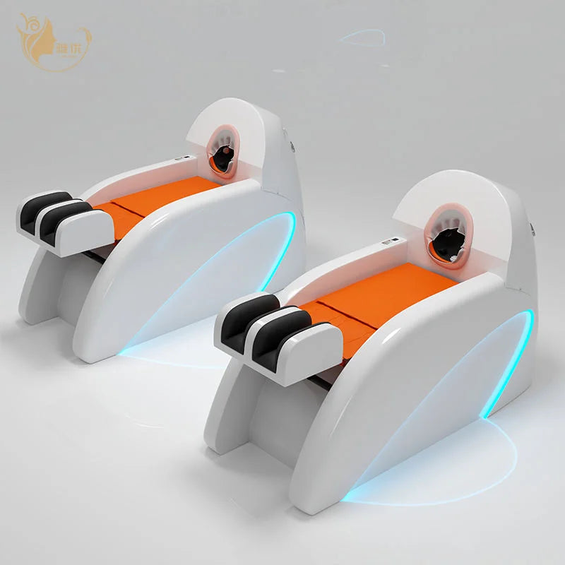 Automatic Shampooing Machine With Adjustable Cleaning Modes And Massage