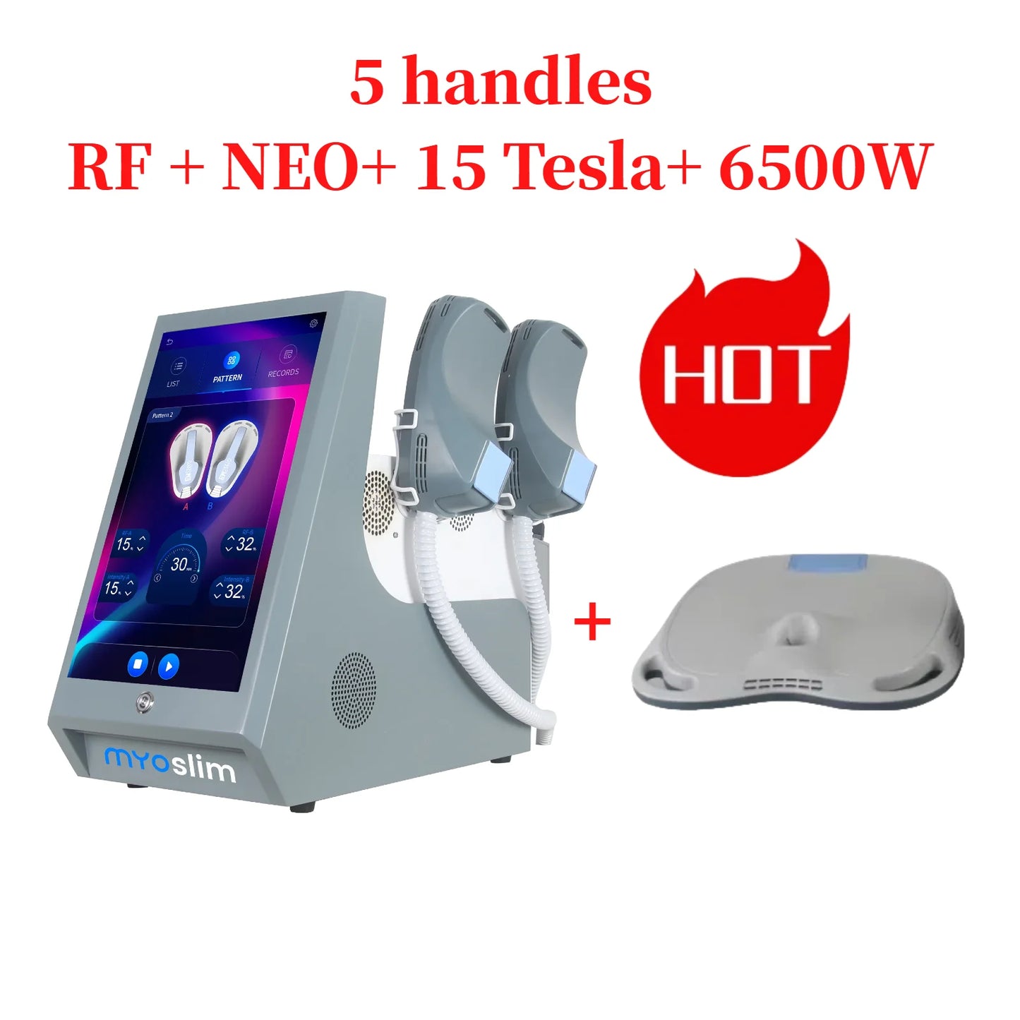 MYOSLIM Neo Tesla RF 6500W Muscle Stimulator For Slimming