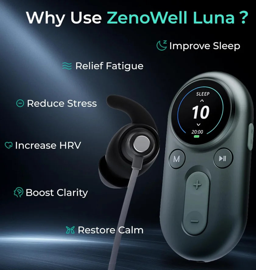 Zenowelle taVNS Sleep Aid Device for Relaxation and Sleep