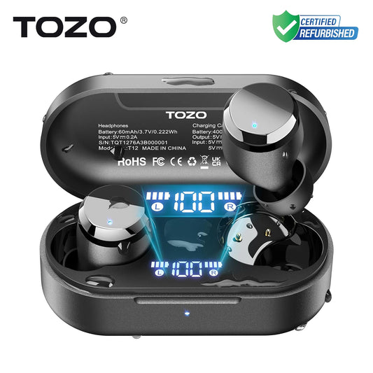 TOZO Tonal Dots TWS Earbuds With LED Display ENC Calls