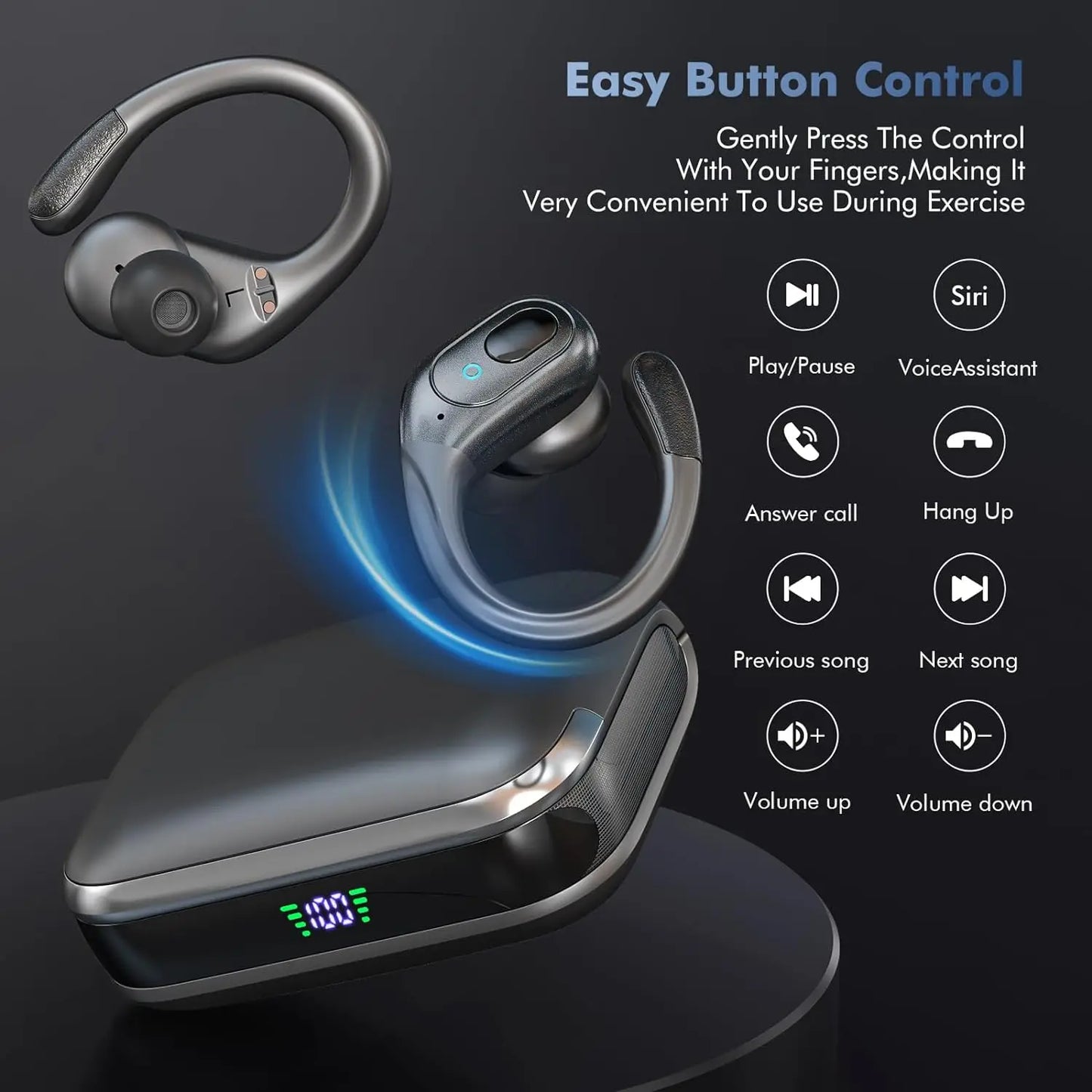 GDLYL BX31 TWS Earbuds Bluetooth 5.4 Wireless Headphones