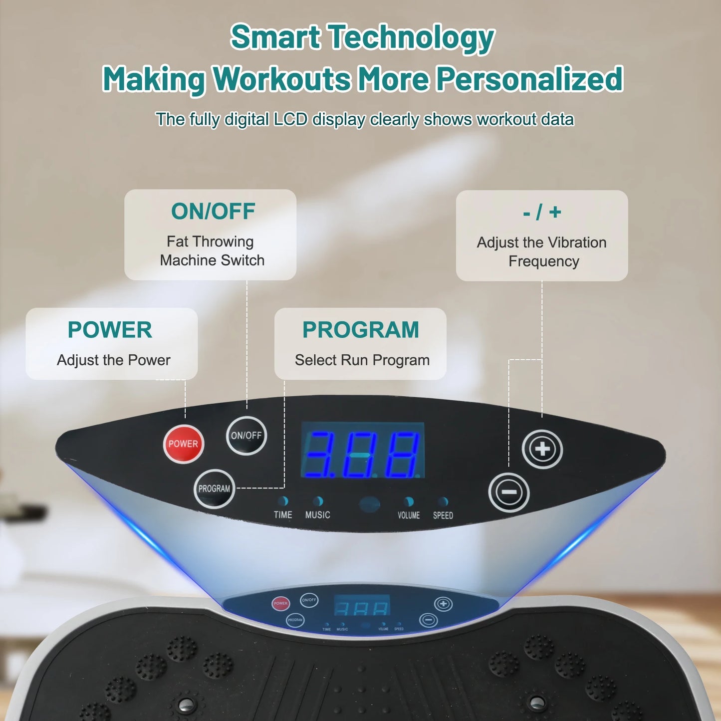 Vibration Plate Exercise Machine Full Body Shaker With Remote Control