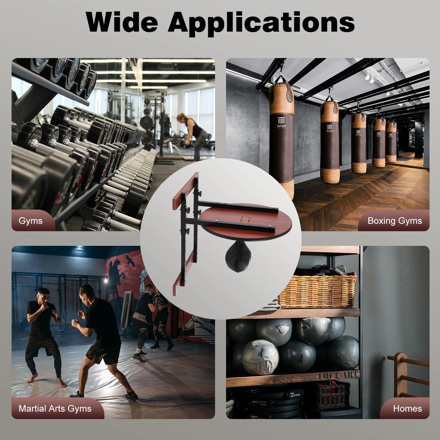 Heavy Duty Speed Bag Platform Kit for Wall Mounted Training