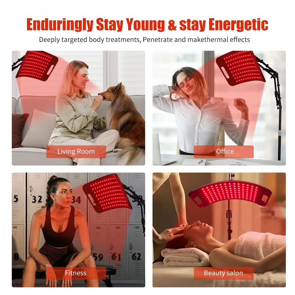 Near Infrared Light Panel for Face and Body with Stand
