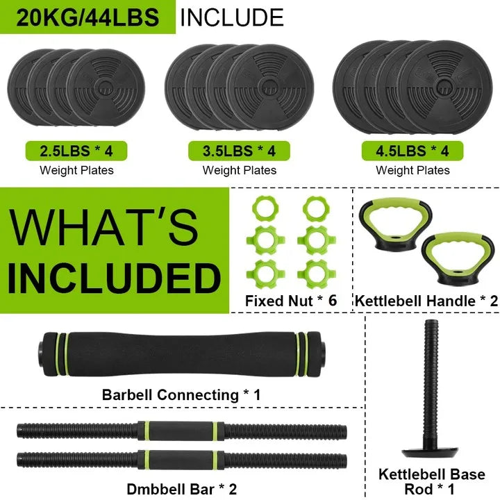 TWISTER.CK Adjustable Dumbbells Home Gym Set For Strength Training