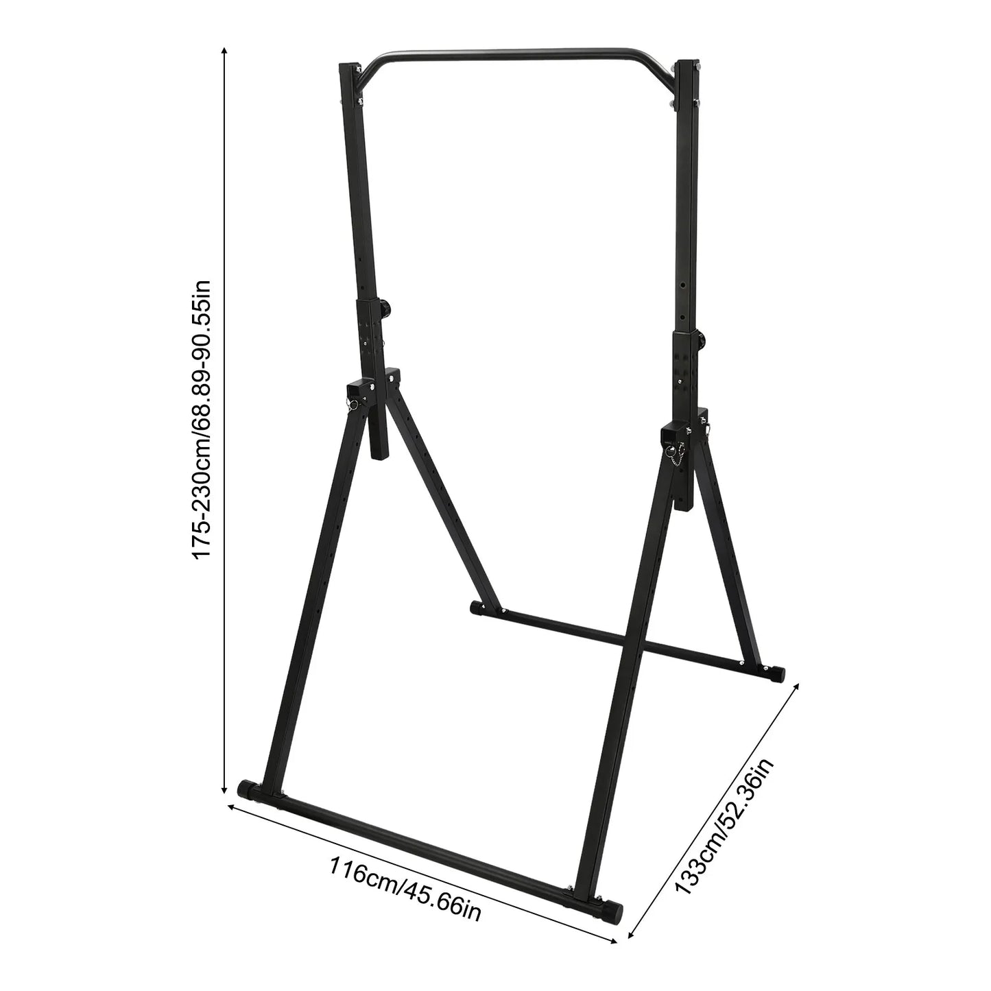 Triangular Pull Up Station Adjustable Height For Home Gym