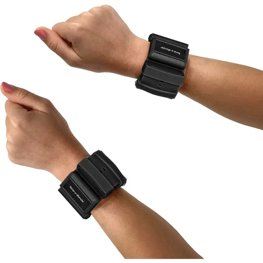 LISM Adjustable 1 Lb Wrist Weights Set Of 2 With Removable Pegs For Zumba