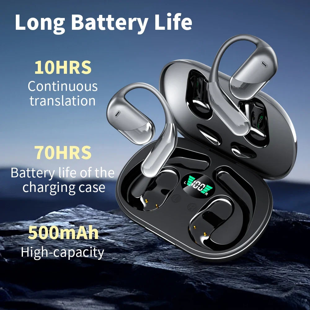 GDLYL 144 Languages AI Translation Earbuds Bluetooth 5.4 Translator