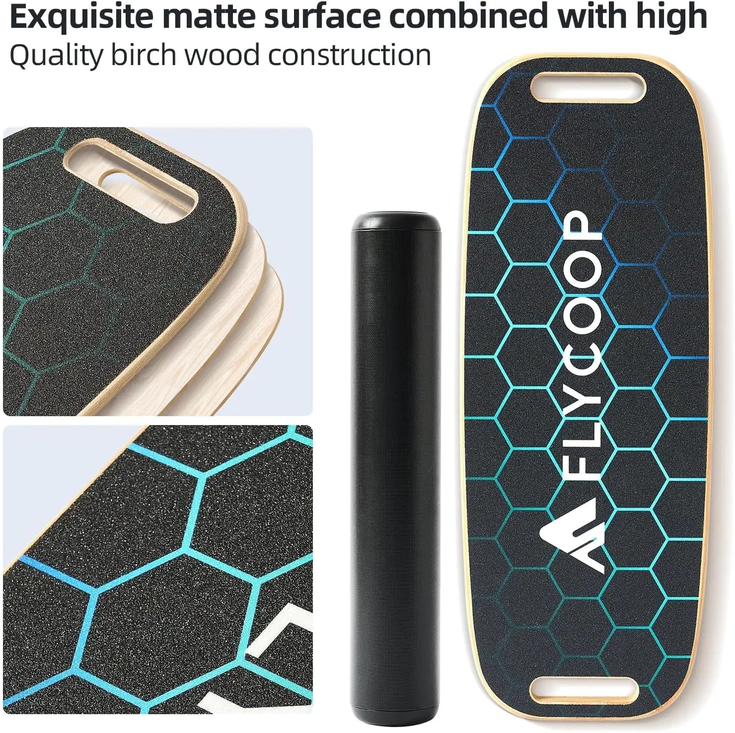YTYIN Balance Board for Adults With Adjustable Stoppers 3 Modes