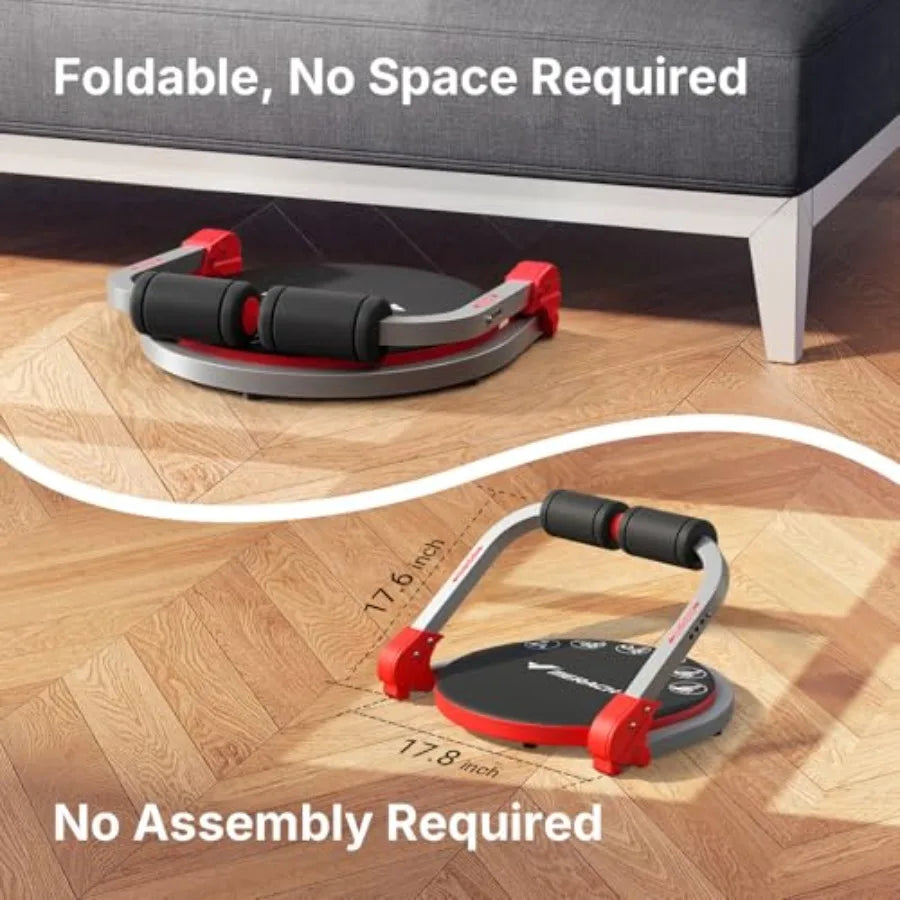 Ab Machine Sit Up Exercise Equipment with 3 Adjustable Resistance Levels Automatic Rebound Ab Crunch Machine for Core Wo