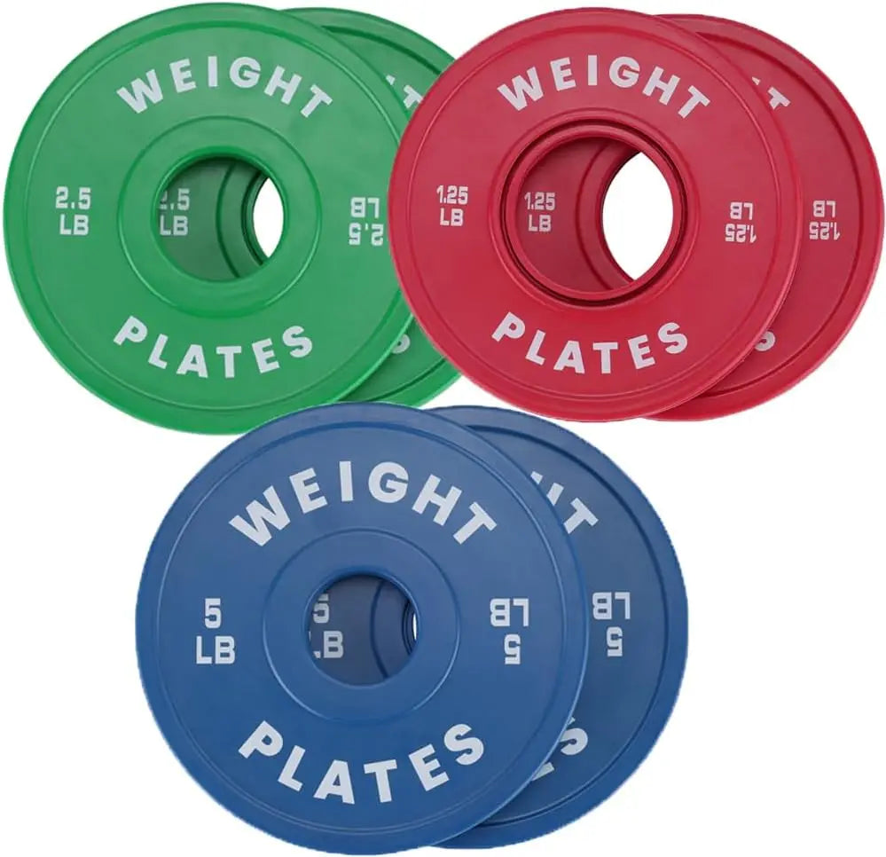 Rubber Bumper Plates,2 Inch Weight Plates,Change Plates,for Home GymTraining Plate for Weight Lifting (1.25LB,2.5LB,5LB,10LB) x2