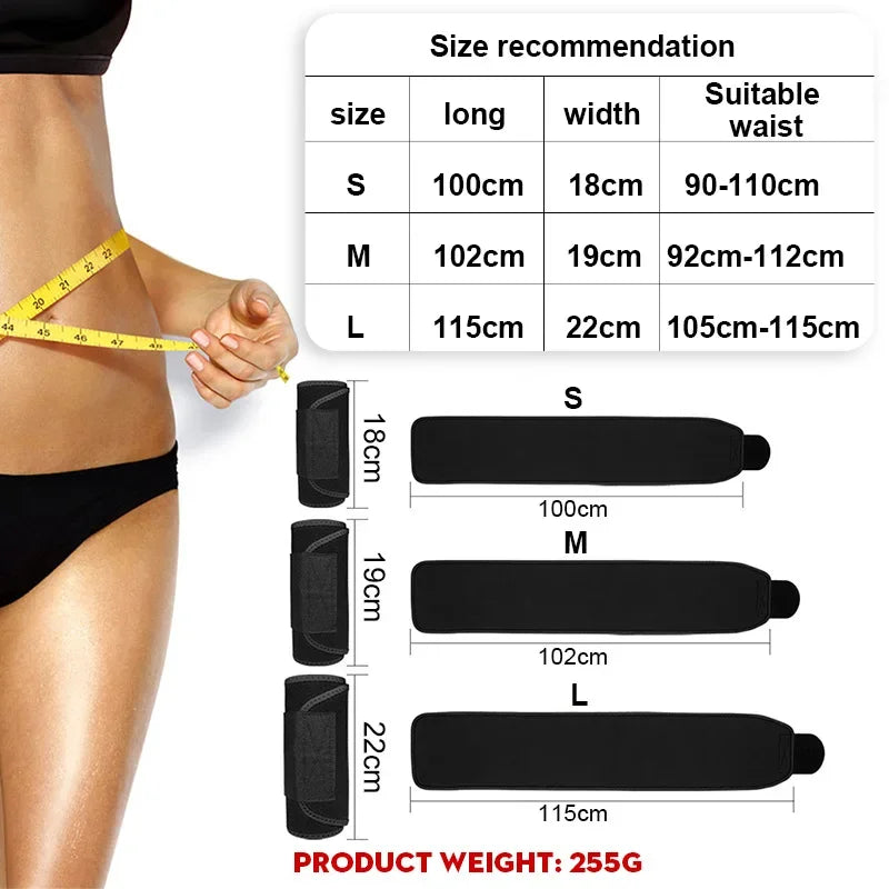 Waist Trimmer Belt Neoprene Sauna Sweat Band Unisex