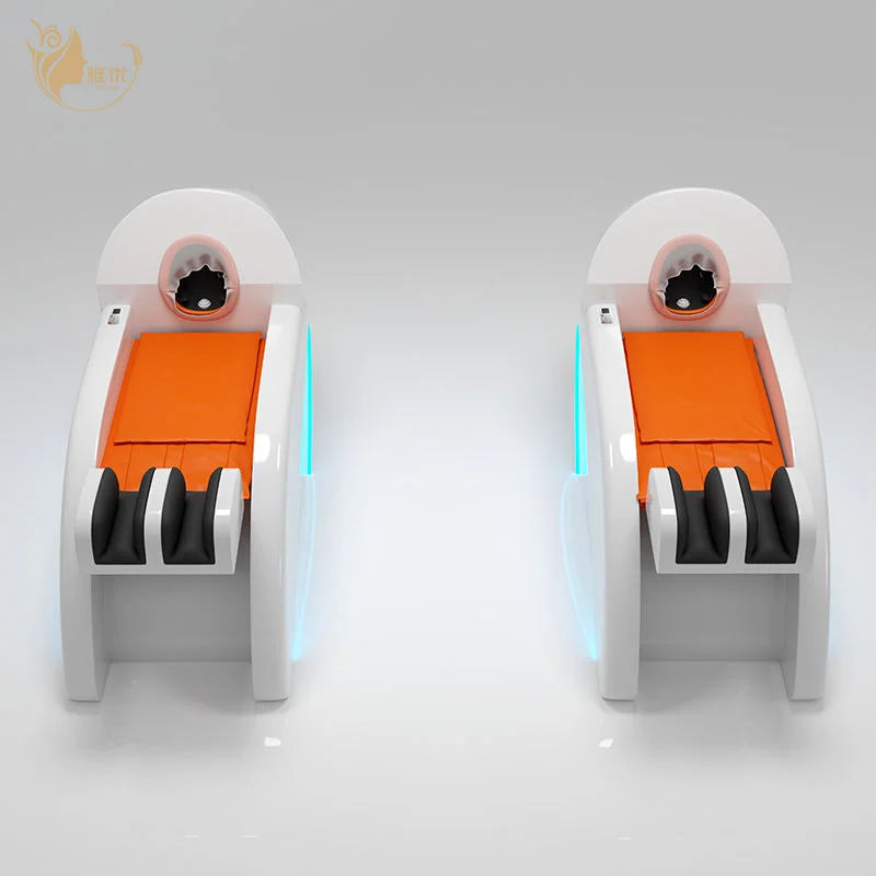 Automatic Shampooing Machine With Adjustable Cleaning Modes And Massage