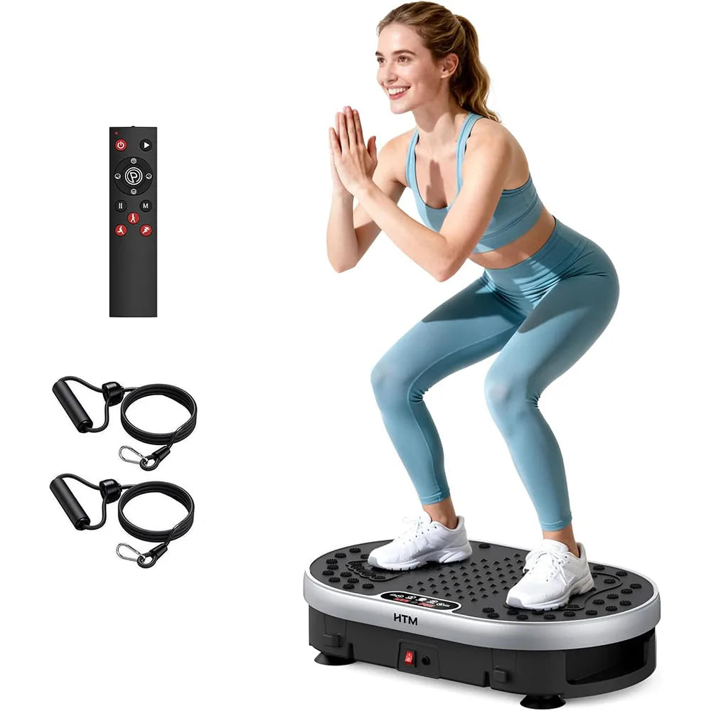 HTMM Vibration Plate Machine with 120 Speeds and 9 Presets