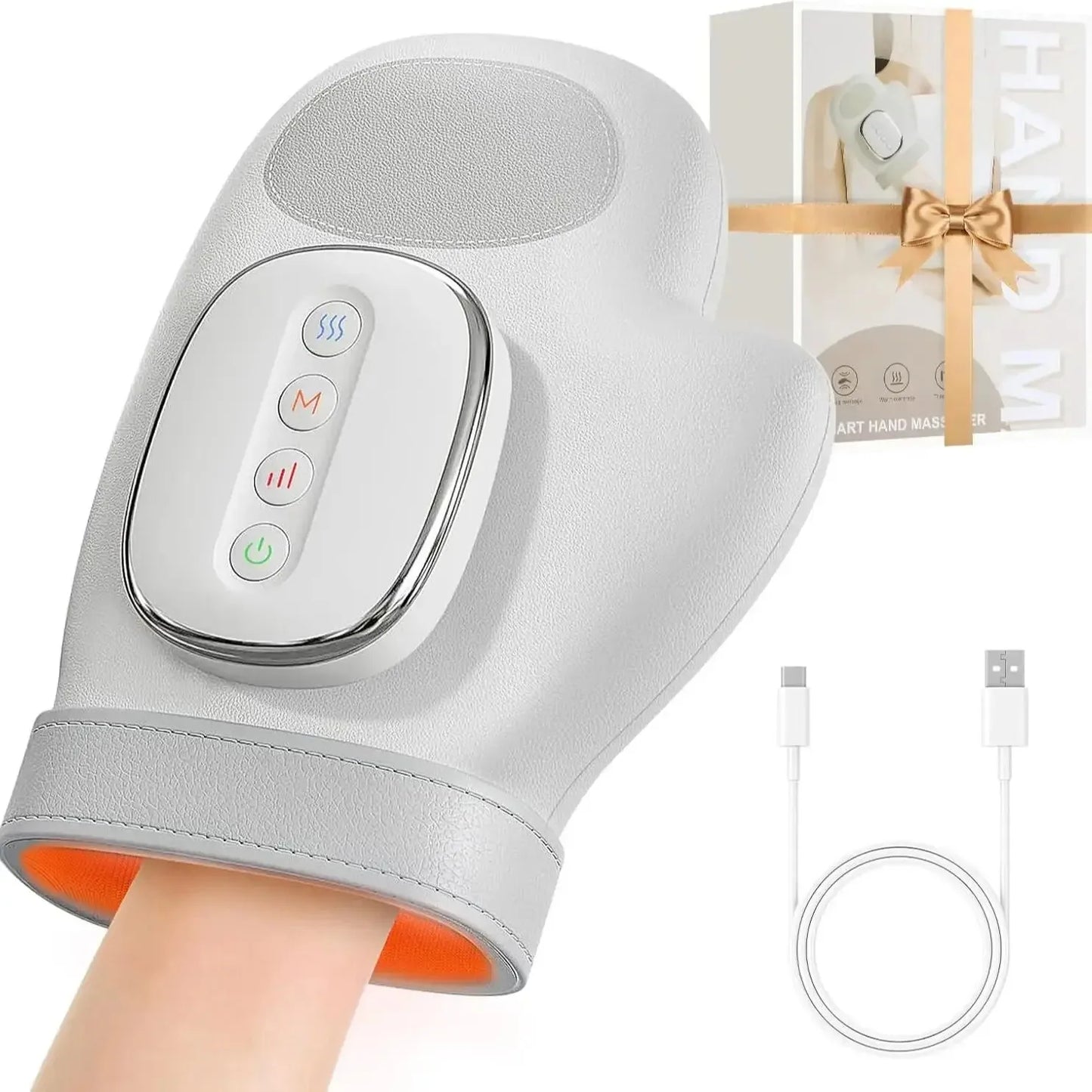 Hand Massager With Heat And Airbag Compression Kneading Massage
